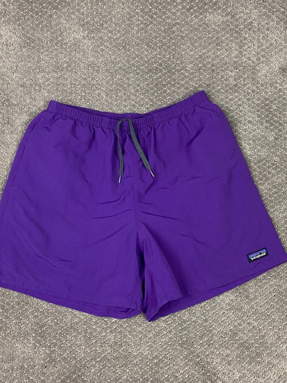 Patagonia Baggies Short Mens Medium Purple Lined 5" Gym Running 57021